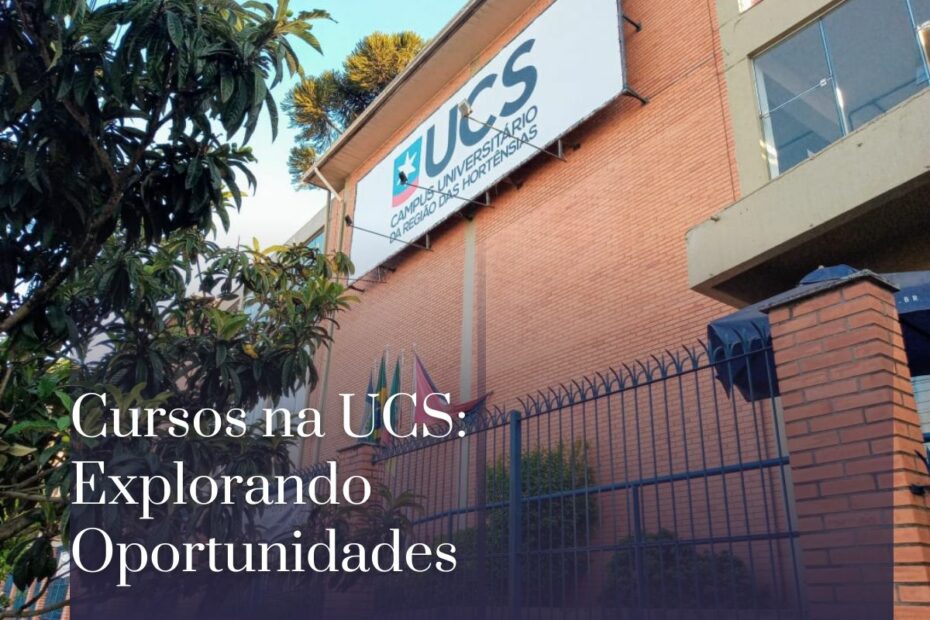 Cursos na UCS Explorando Oportunidades