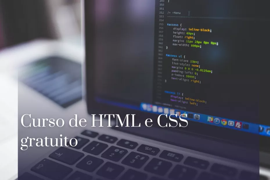 Curso de HTML e CSS gratuito