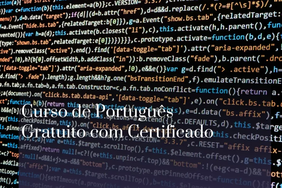 Curso de Português Gratuito com Certificado