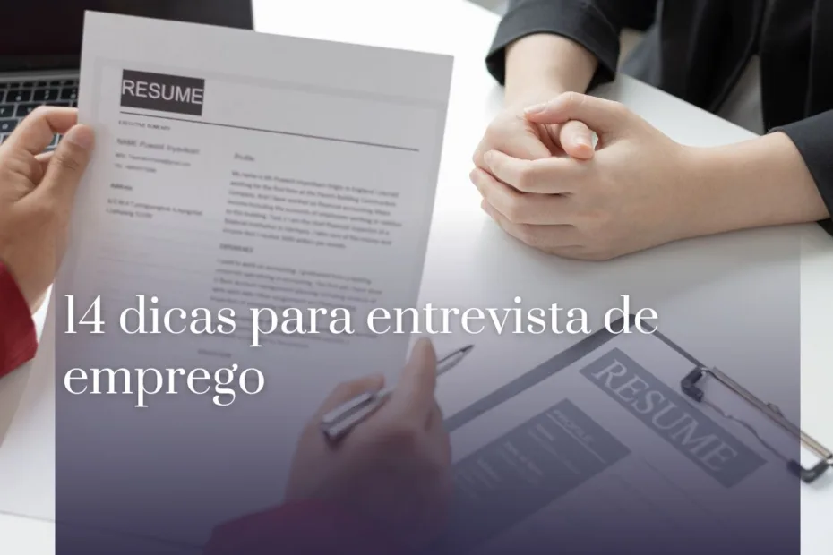 14 dicas para entrevista de emprego