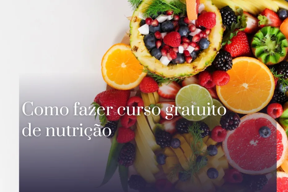 Como fazer curso gratuito de nutrição